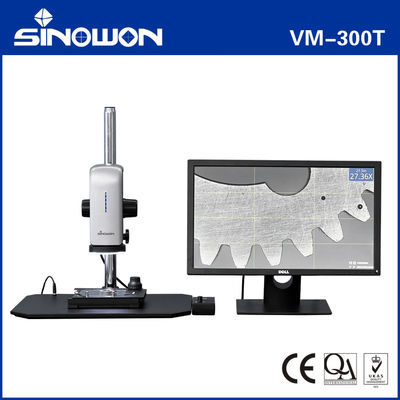 VM-300T 모터 드라이브 비디오 현미경 27X - 163X 스텝리스 비디오 줌 현미경